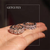 Rectangle Rhinestone Ring for Bridal Wedding CC3130