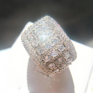 CC Hyperbole Cubic Zirconia Bridal Wedding Ring CC3134