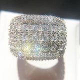 CC Hyperbole Cubic Zirconia Bridal Wedding Ring CC3134