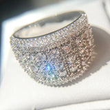 CC Hyperbole Cubic Zirconia Bridal Wedding Ring CC3134