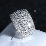 CC Hyperbole Cubic Zirconia Bridal Wedding Ring CC3134