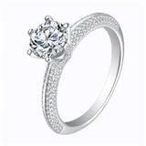 Sterling Silver Rings Women Wedding Engagement Fine Jewelry CC1628