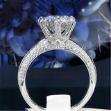 Sterling Silver Rings Women Wedding Engagement Fine Jewelry CC1628