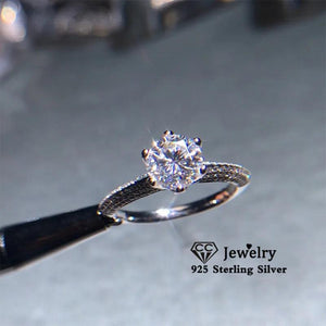 CC Women Wedding Rings Cubic Zircona 1ct Plated Bridal Engagement Ring CC1628