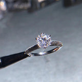 CC Women Wedding Rings Cubic Zircona 1ct Plated Bridal Engagement Ring CC1628