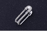 Full CZ Double Pin-Ring for Girls, Two Finger Rings