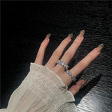 Cubic Zirconia Shine Stone Ring for Women