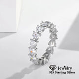 CC Heart Wedding Rings Sterling Silver Jewelry Love Ring for Women