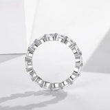 CC Heart Wedding Rings Sterling Silver Jewelry Love Ring for Women
