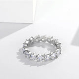CC Heart Wedding Rings Sterling Silver Jewelry Love Ring for Women