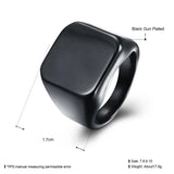 Titanium Steel Men's Ring - High Quality Jewelry
