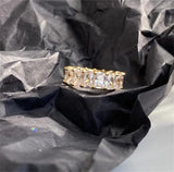 Plated Rhinestone Rings for Women - Bridal Wedding Jewelry