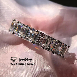 CC Silver Wedding Rhineston Rings Fine Jewelry Drop CC3130