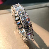 CC Silver Wedding Rhineston Rings Fine Jewelry Drop CC3130