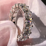 CC Silver Wedding Rhineston Rings Fine Jewelry Drop CC3130