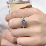 Twist Shank Open Ring Tibetan Silver CZ Wedding Engagement Jewelry