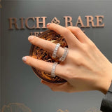 CC Bridal Wedding Engagement Rhinestone Rings Fine Jewelry