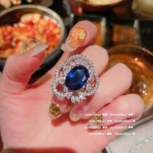 Vintage Twisted CZ Adjustable Finger Ring for Women