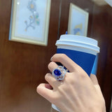 Vintage Twisted CZ Adjustable Finger Ring for Women