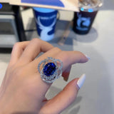 Vintage Twisted CZ Adjustable Finger Ring for Women