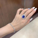 Vintage Twisted CZ Adjustable Finger Ring for Women