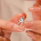 Heart Rings for Women Wedding Engagement Bridal Jewelry