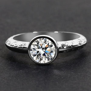Classic Zircon Silver Women's Wedding Rings Style Ring Jewelry