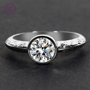 Classic Zircon Silver Women's Wedding Rings Style Ring Jewelry