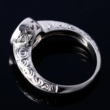Classic Zircon Silver Women's Wedding Rings Style Ring Jewelry