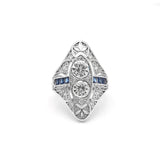 Seanlov Silver Zircon Oval Rings for Women