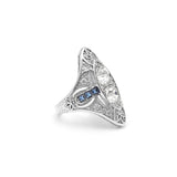 Seanlov Silver Zircon Oval Rings for Women