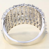 Zircon Silver Filled Engagement Ring for Women