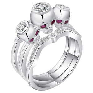 Siamese Skull Ghost Ring for Women
