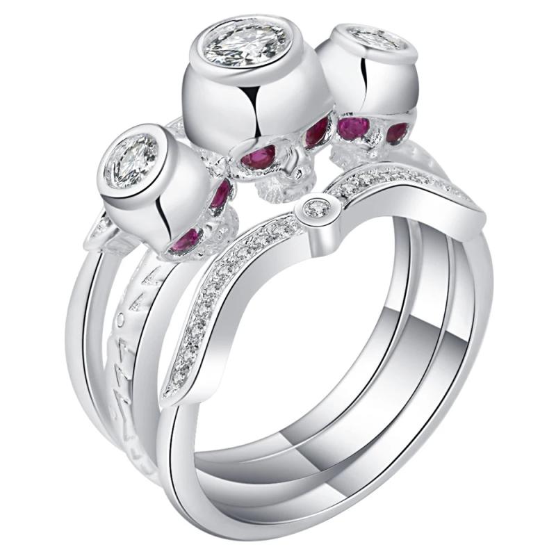 Siamese Skull Ghost Ring for Women