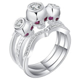 Siamese Skull Ghost Ring for Women