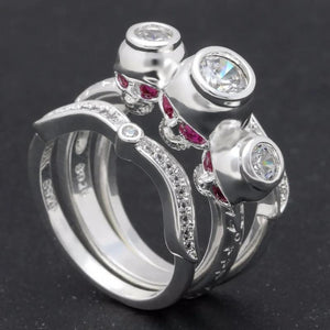 Siamese Skull Ghost Ring for Women
