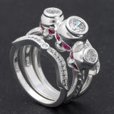 Siamese Skull Ghost Ring for Women