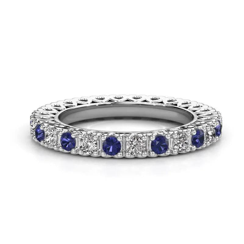 Seanlov Hollow Zirconia Ring For Women Wedding Rings