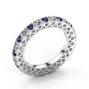 Seanlov Hollow Zirconia Ring For Women Wedding Rings