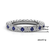 Seanlov Hollow Zirconia Ring For Women Wedding Rings