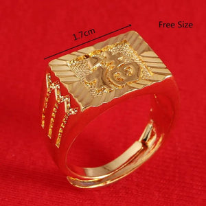 Lucky Ring Men's Luck Chinese Adjustable Ring