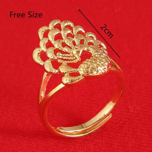 Peacock Ring For Women Wedding Bridal Engagement Rings