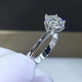 2ct CZ Round Engagement Ring for Women AAAAA Cubic Zirconia Wedding Jewelry