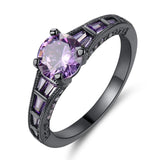 Purple Zircon Women's Wedding Ring Size 6-9