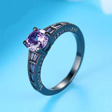 Purple Zircon Women's Wedding Ring Size 6-9