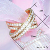 Zircon Wedding Ring Cocktail Party Women's Rings