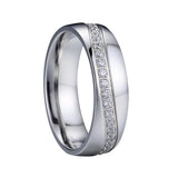 LOVE Alliances Stone Infinity Rings - Silver Promise Anniversary