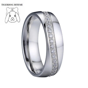 LOVE Alliances Stone Infinity Rings - Silver Promise Anniversary