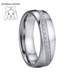 LOVE Alliances Stone Infinity Rings - Silver Promise Anniversary