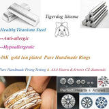 LOVE Alliances Stone Infinity Rings - Silver Promise Anniversary